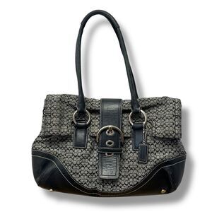 Coach Vintage Y2K Soho Signature Jacquard C Canvas Satchel Hobo Bag K0785-F10929